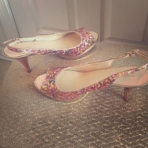 Nine West sequined heels